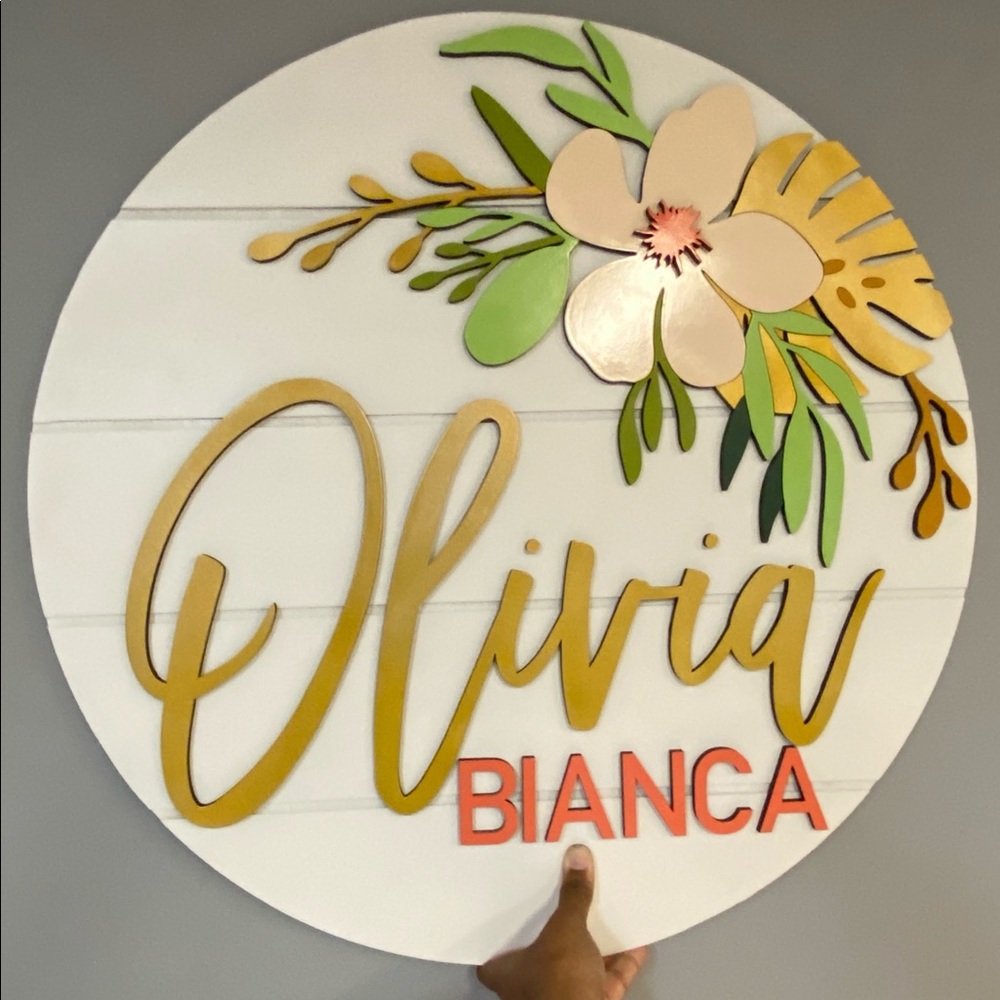Custom Nursery Sign